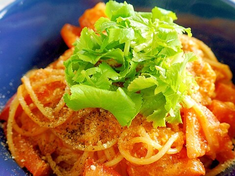 いつものパスタに♪とろ〜りたまご